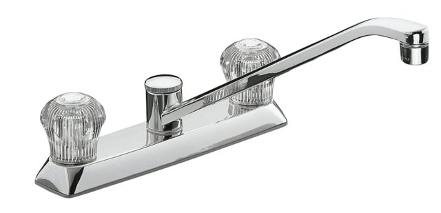 Kohler K-15251 Coralais(R) kitchen sink faucet with sculptured acrylic handles