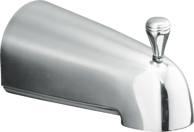 Kohler K-389-BN; Devonshire (R) 4-7/16" diverter bath spout with NPT connection; in Vibrant Brushed Nickel