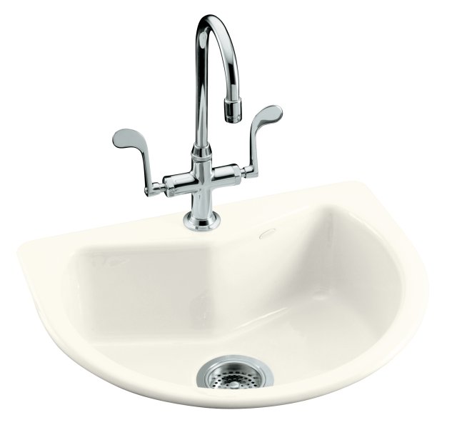 Kohler K-6558-1 Entertainer(TM) self-rimming entertainment sink with single-hole faucet drilling