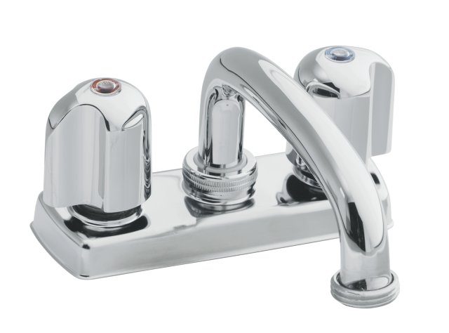 Kohler K-11935-U Trend(R) laundry tray faucet with threaded swing spout and metal blade handles