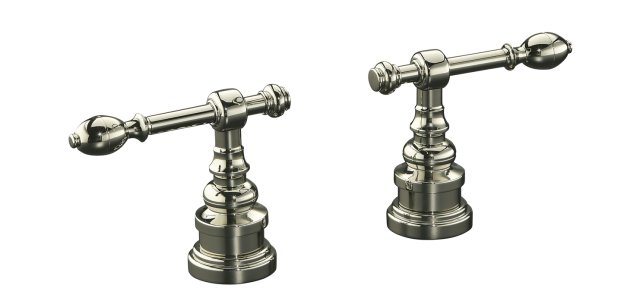 Kohler K-T6915-4 IV Georges Brass(R) bath- or deck-mount high-flow bath valve trim with lever handles valve not included