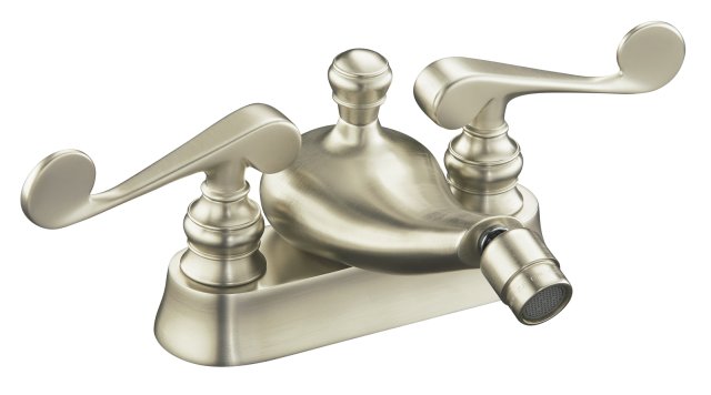 Kohler K-16131-4 Revival(R) centerset bidet faucet with scroll lever handles