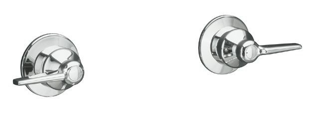 Kohler K-T7744-4 Triton(R) two-handle wall-mount valve trim with lever handles valve not included