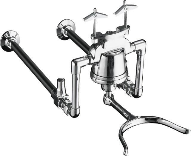 Kohler K-13715-D Knee control fitting for 24"" x 22"" sink