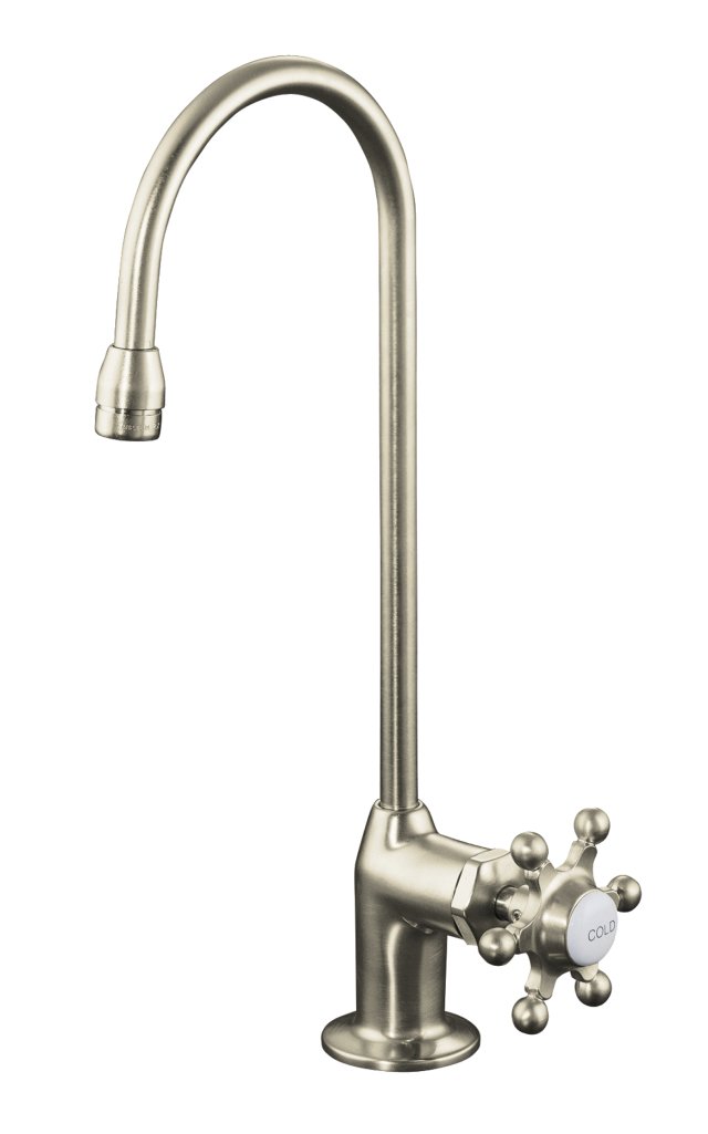 Kohler K-151-3 Antique(TM) entertainment sink faucet for cold water only with six-prong handle