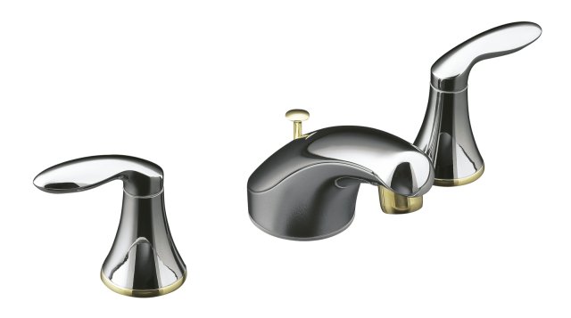 Kohler K-15261-4 Coralais(R) widespread lavatory faucet with lever handles