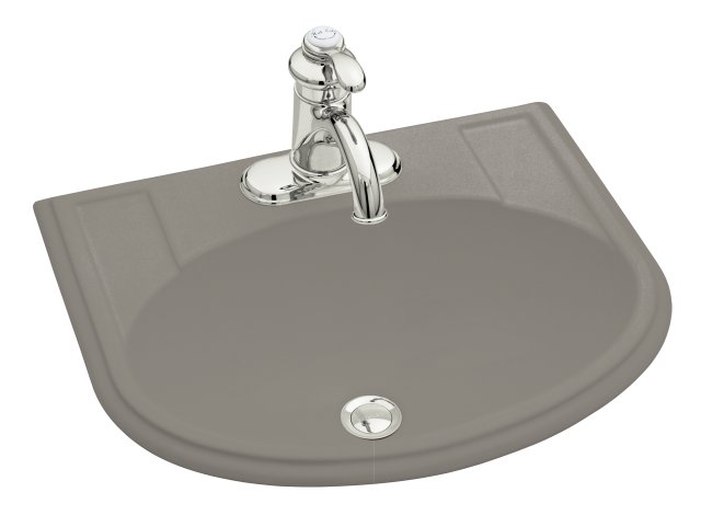 Kohler K-2279-1 Devonshire(R) self-rimming lavatory with single-hole faucet drilling