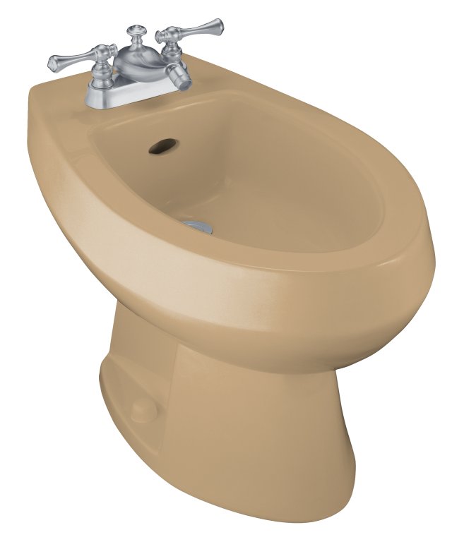 Kohler K-4876-33; Amaretto(R); bidet with single-hole faucet drilling; in Mexican Sand; Discontinued Product