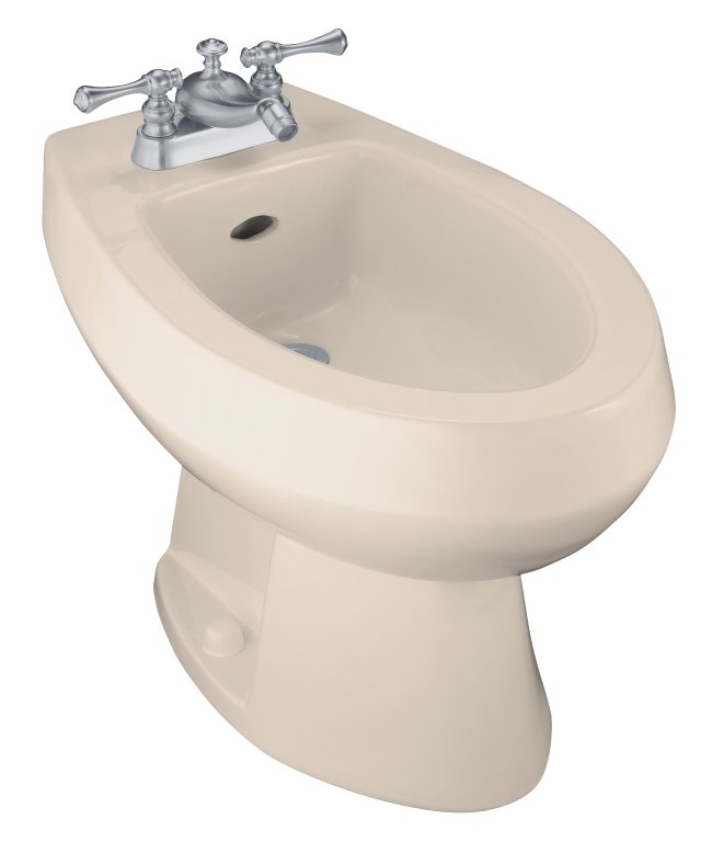 Kohler K-4864-55; Amaretto(R); bidet with 4 centers; in Innocent Blush; Discontinued Product