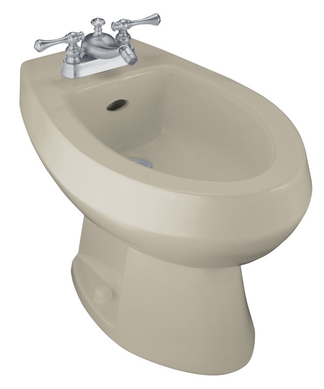 Kohler K-4876-G9 Amaretto(R) bidet with single-hole faucet drilling  Sandbar; Discontinued Product