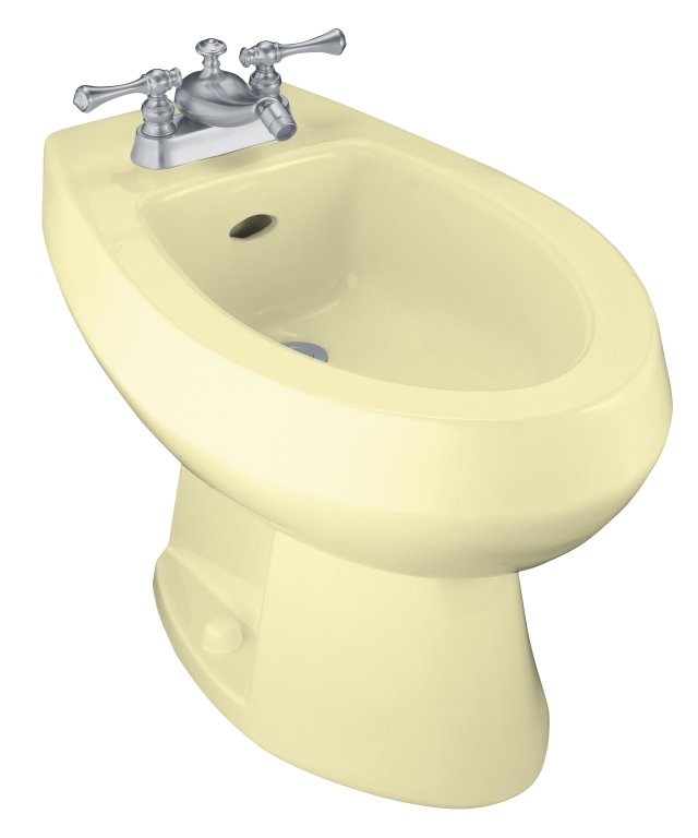 Kohler K-4876-Y2; Amaretto(R); bidet with single-hole faucet drilling; in Sunlight; Discontinued Product