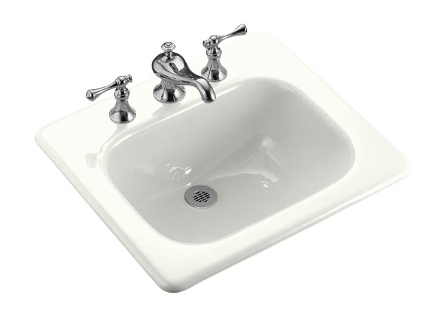 Kohler K-2895-1-0; Tahoe (R) self-rimming lavatory with single-hole faucet drilling; in White