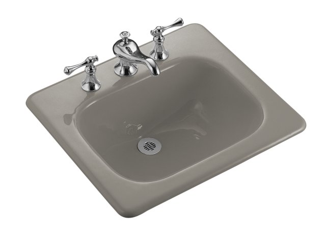Kohler K-2895-1 Tahoe(R) self-rimming lavatory with single-hole faucet drilling