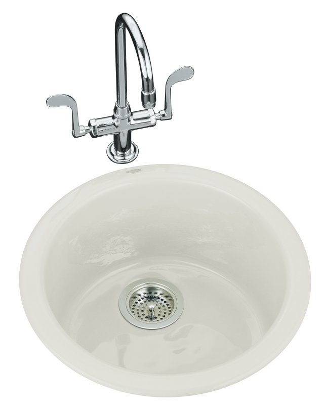 Kohler K-6565-95; Porto Fino (TM) self-rimming/ undercounter entertainment sink; in Ice Grey
