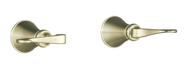 Kohler K-16217-4 Revival(R) two-handle wall-mount bath valve with scroll lever handles