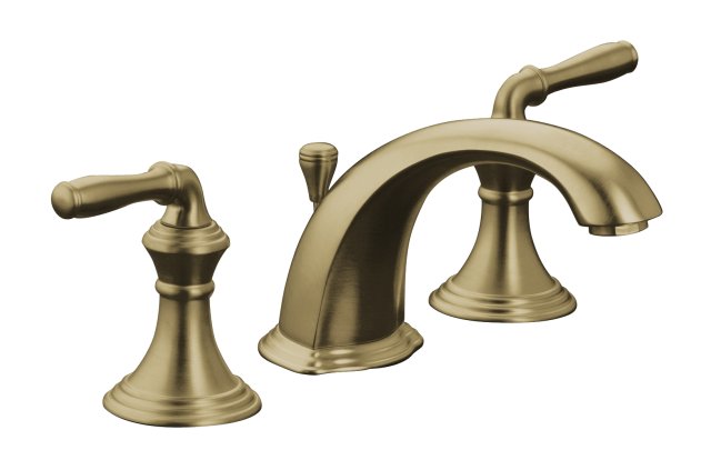 Kohler K-394-4; Devonshire (R) ; widespread bathroom sink faucet with lever handles repair replacement technical part breakdown