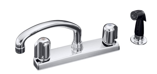 Kohler K-13322 Finesse shelf-back lavatory faucet with wrist cont