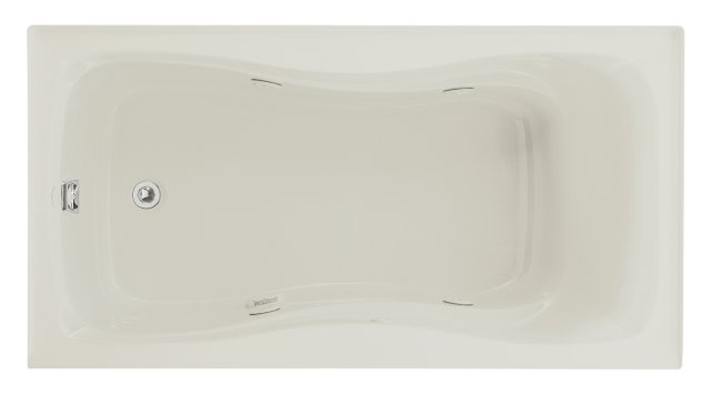 Kohler K-1209-LH Hourglass(TM) 32 whirlpool with flange heater and left-hand drain