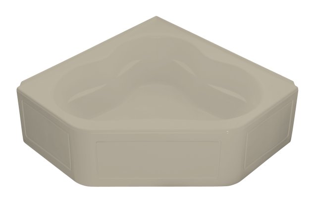 Kohler K-1160-GLA Tercet(TM) BubbleMassage(TM) corner bath with integral apron