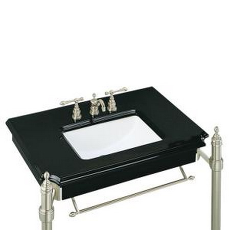 Kohler K-3026 Vitreous china console table top precut for 18"" x 12"" rectangular undercounter lavatory