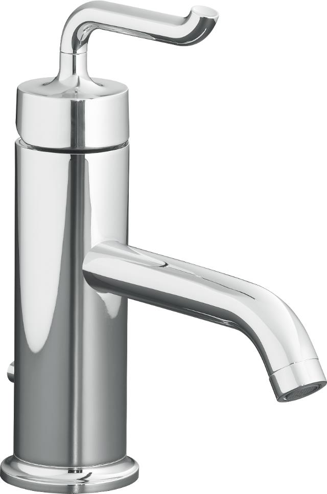 Kohler K-R14402-4 Purist(R) single-control lavatory faucet with Smile design handle