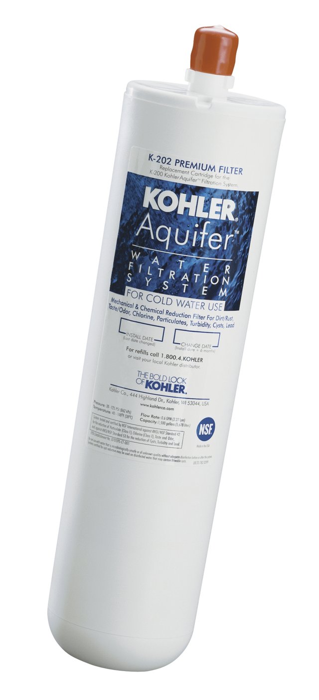 Kohler K-202 Aquifer(TM) premium refill filter cartridge