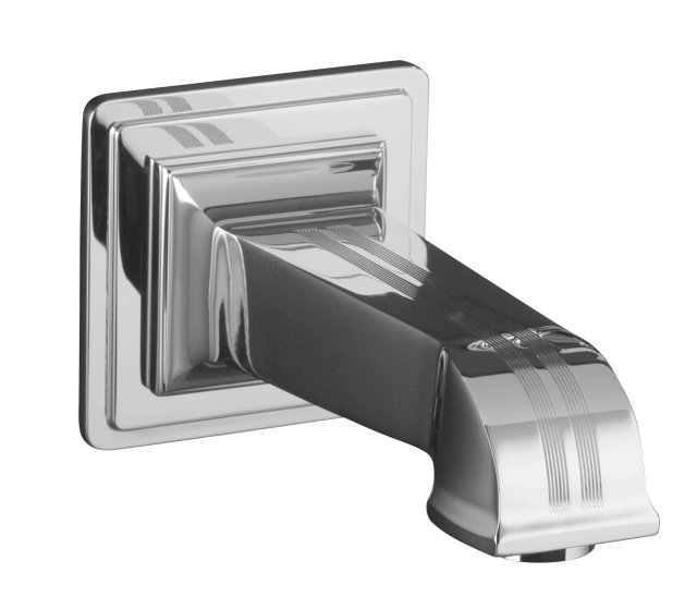 Kohler K-13139-B Pinstripe(R) wall-mount bath spout