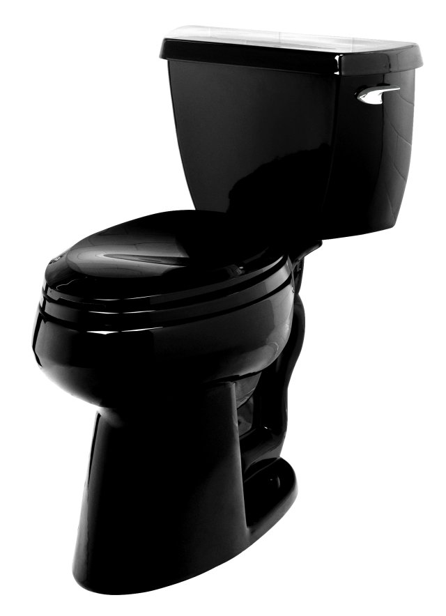 Kohler K-3505-RA Wellworth(R) Pressure Lite(TM) elongated 1.4 gpf toilet with right-hand trip lever less seat