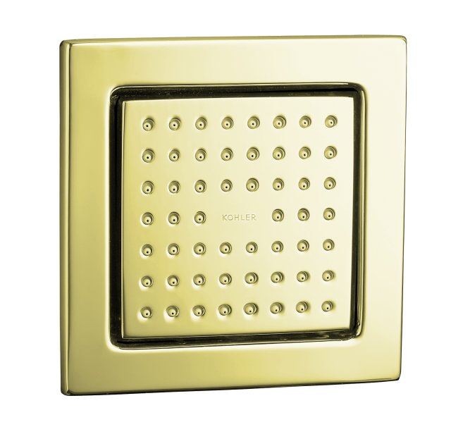 Kohler K-8002-AF; WaterTile (R) Square 54-nozzle bodyspray; in Vibrant French Gold