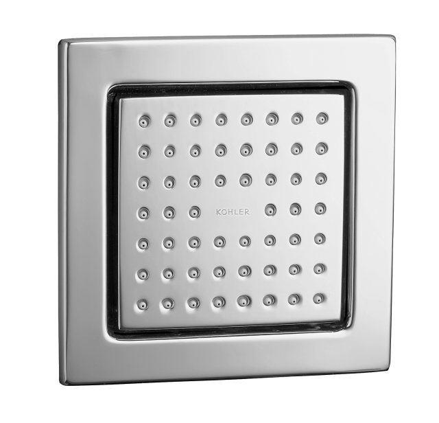 Kohler K-8002-CP; WaterTile (R) Square 54-nozzle bodyspray; in Polished Chrome
