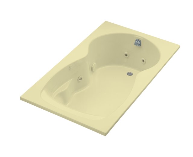 Kohler K-1192-H Synchrony(R) 5' whirlpool with heater less softgrip grip handles