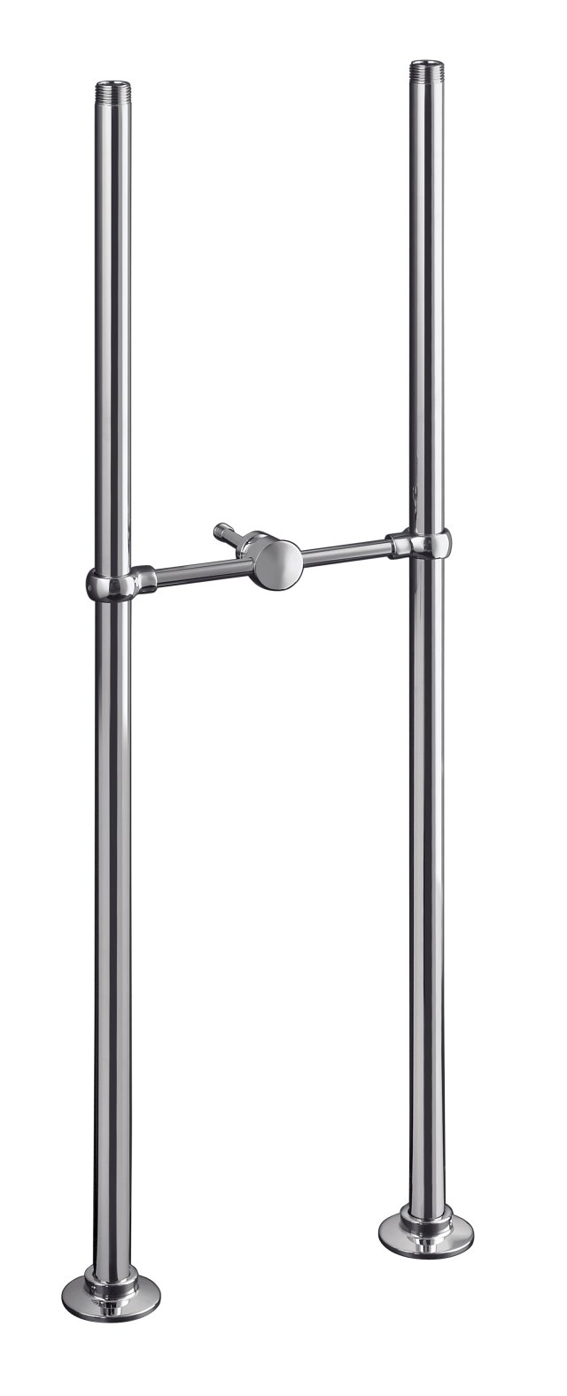Kohler K-128-BN; Antique (TM) bath faucet riser tubes and cross connection 29-5/8 long; in Vibrant Brushed Nickel; Discontinued Product