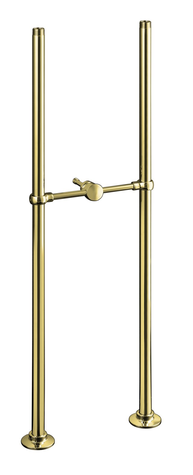 Kohler K-128-PB; Antique (TM) bath faucet riser tubes and cross connection 29-5/8 long; in Vibrant Polished Brass; Discontinued Product
