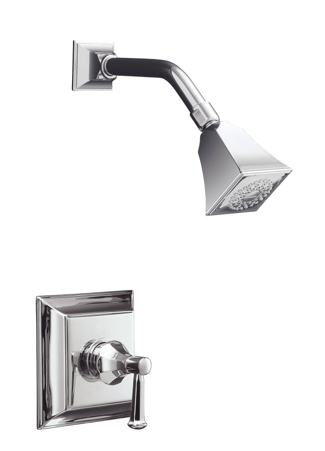 Kohler K-RT462-4S Memoirs(R) Rite-Temp(R) pressure-balancing shower faucet trim with Stately design and lever handle