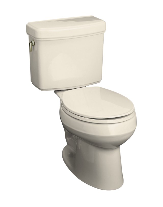 Kohler K-3483-47 Pinoir(R) round-front toilet with left-hand trip lever less seat; Discontinued Product