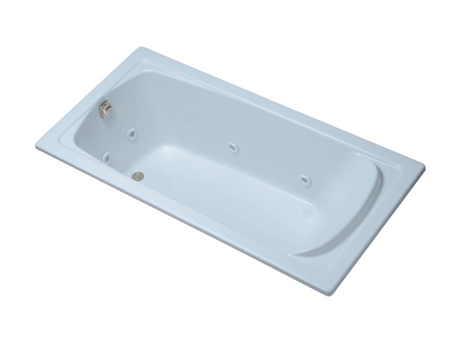 Kohler K-1461-H2 Portrait(R) 6' whirlpool with left-hand drain