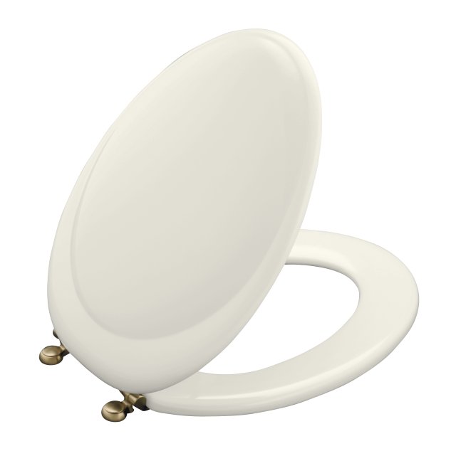 Kohler K-4615-BV-7 Revival(R) toilet seats with Vibrant(R) Brushed Bronze hinges; Discontinued Product