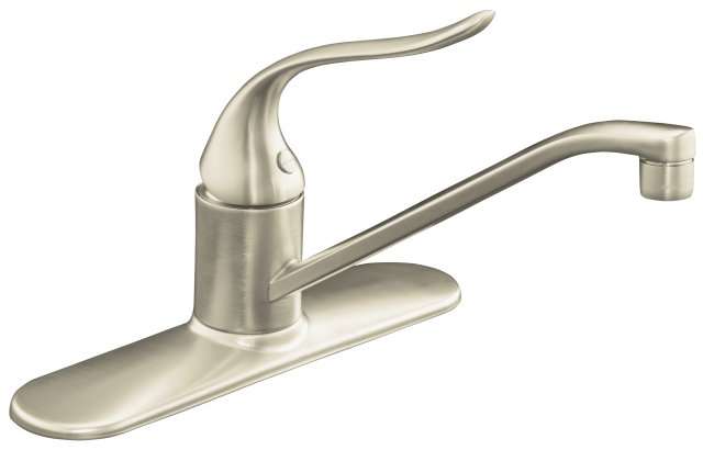 Kohler K-15171-F Coralais(R) single-control kitchen sink faucet with 8-1/2"" spout and lever handle