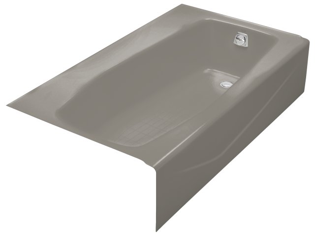 Kohler K-714 Villager(TM) bath with extra 4"" ledge and right-hand drain