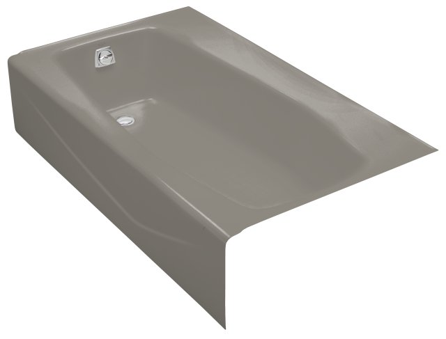 Kohler K-713 Villager(TM) bath with extra 4"" ledge and left-hand drain