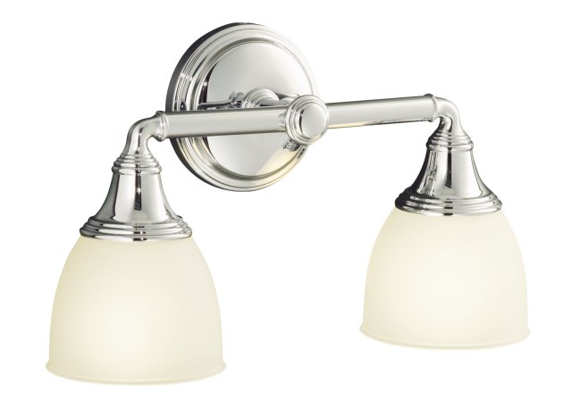 Kohler K-10571-CP; Devonshire(R); double wall sconce; in Polished Chrome   K-10571-CP; 10571-CP; 1043380-CP
