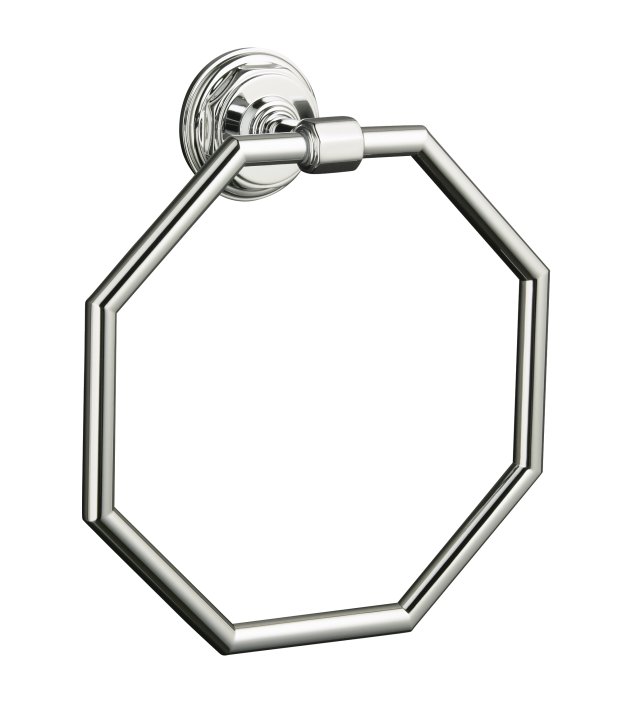 Kohler K-13112-BV; Pinstripe (R); towel ring; in Vibrant Brushed Bronze; Discontinued Product