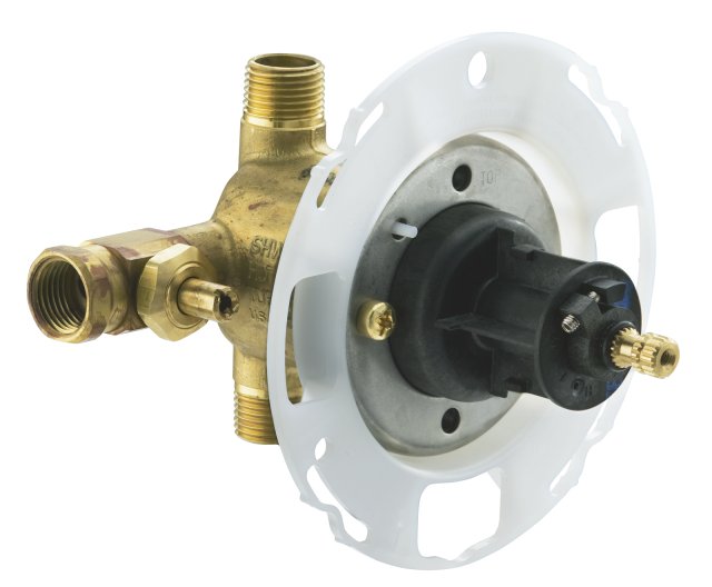 Kohler K-304-KP Rite-Temp(R) pressure-balancing valve with CPVC connections and screwdriver stops