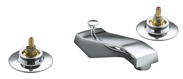Kohler K-7437-FL Flair widespread lavatory faucet with acrylic hand