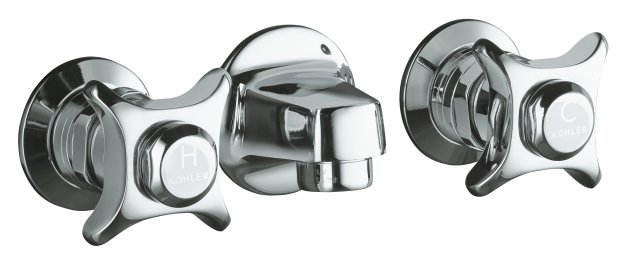Kohler K-8052 Triton shelf-back lavatory faucet with grid dra