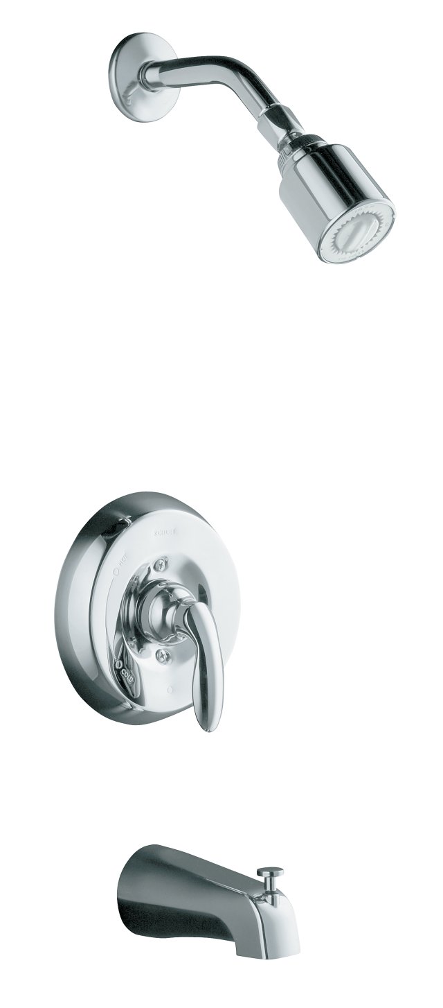 Kohler K-T15601-4 Coralais(R) bath and shower mixing valve faucet trim with lever handle valve not included