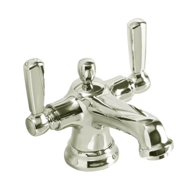 Kohler K-10579-4 Bancroft(R) monoblock lavatory faucet with escutcheon and metal lever handles