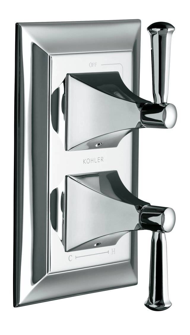 Kohler K-T10422-4S Memoirs(R) stacked valve trim with Stately design and faceted handles valve not included