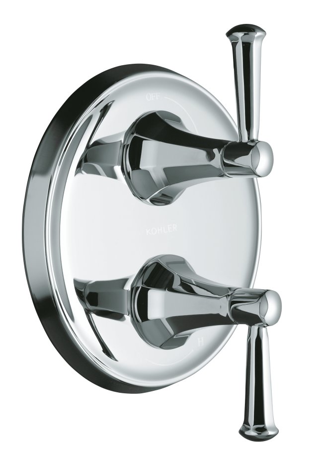 Kohler K-T10427-4C Memoirs(R) stacked valve trim with Classic design and lever handles valve not included