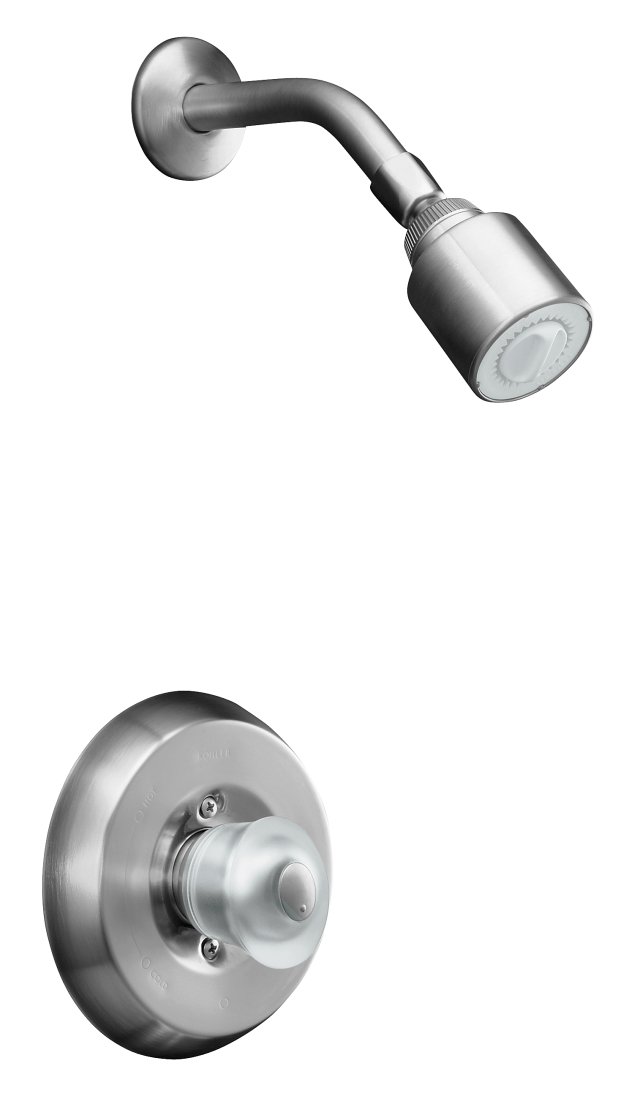 Kohler K-T15611-7 Coralais(R) shower mixing valve faucet trim with sculptured acrylic handle valve not included